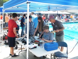 Operating the ROV solely from video screens